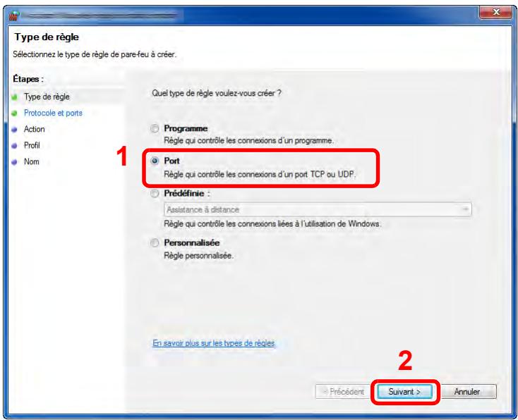 KYOCERA TASKALFA 3252CI - Sélectionner [Port]. - 1