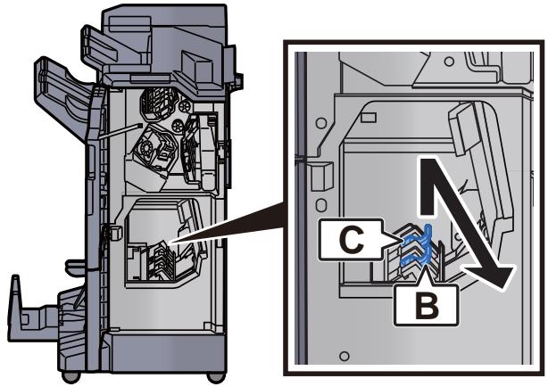 KYOCERA TASKALFA 3252CI - Élimination des agrafes coincées dans l'unité de pliage - 3