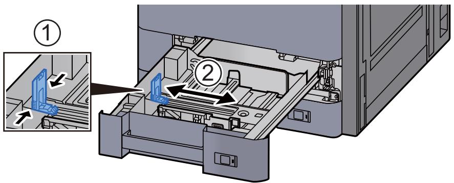 KYOCERA TASKALFA 3252CI - Régler le guide de la longueur du papier jusqu'au format de papier désiré. - 1