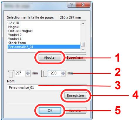 KYOCERA TASKALFA 3252CI - Enregistrer le format de papier. - 1