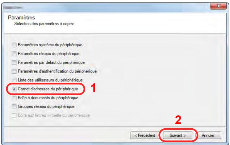 KYOCERA TASKALFA 6002I - Migration du carnet d'adresses - 5