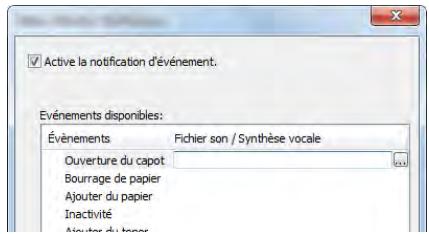 KYOCERA TASKALFA 6002I - Cliquer sur la colonne Fichier son / Synthese vocale. - 1