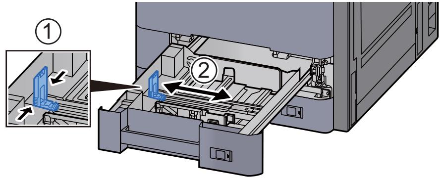 KYOCERA TASKALFA 6002I - Régler le guide de la longueur du papier jusqu'au format de papier désiré. - 1