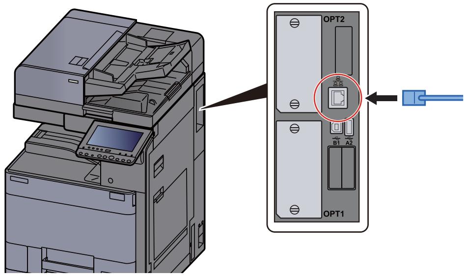 KYOCERA TASKALFA 6002I - Raccorder le cable à la machine. - 1