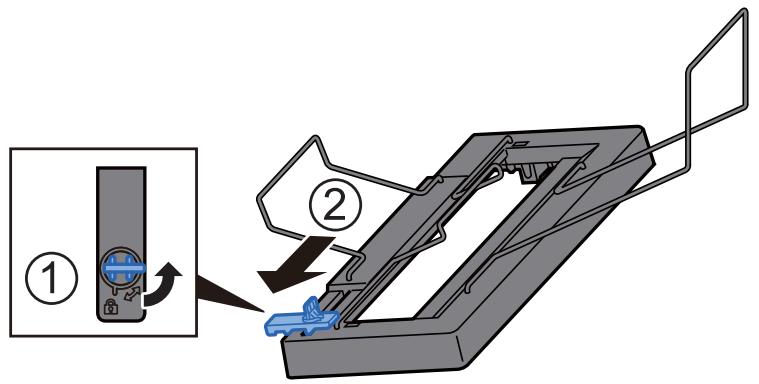 KYOCERA TASKALFA 6002I - Installer le plateau pour bannière. - 1
