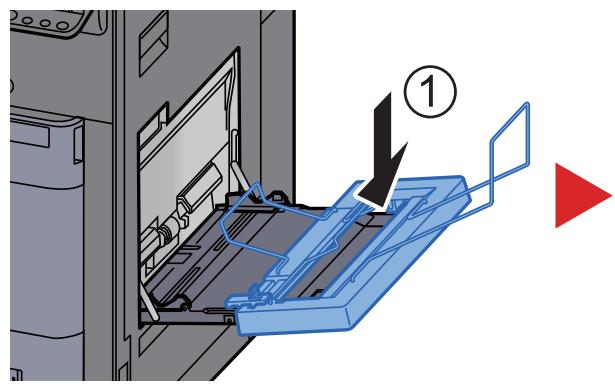 KYOCERA TASKALFA 6002I - Installer le plateau pour bannière. - 2