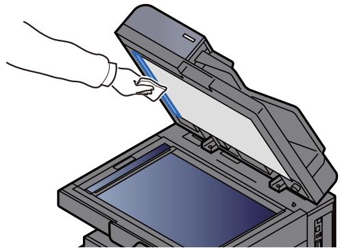 KYOCERA TASKALFA 6002I - Nettoyer la surface du verre fendu et le guide de lecture. - 2
