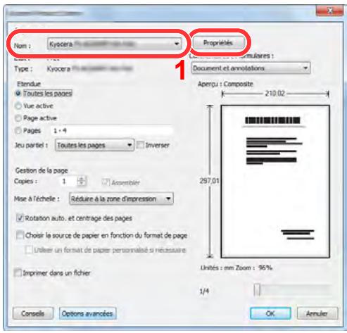 KYOCERA TASKALFA 6002I - Sélectionner le format de papier et le type de papier au format non standard. - 1
