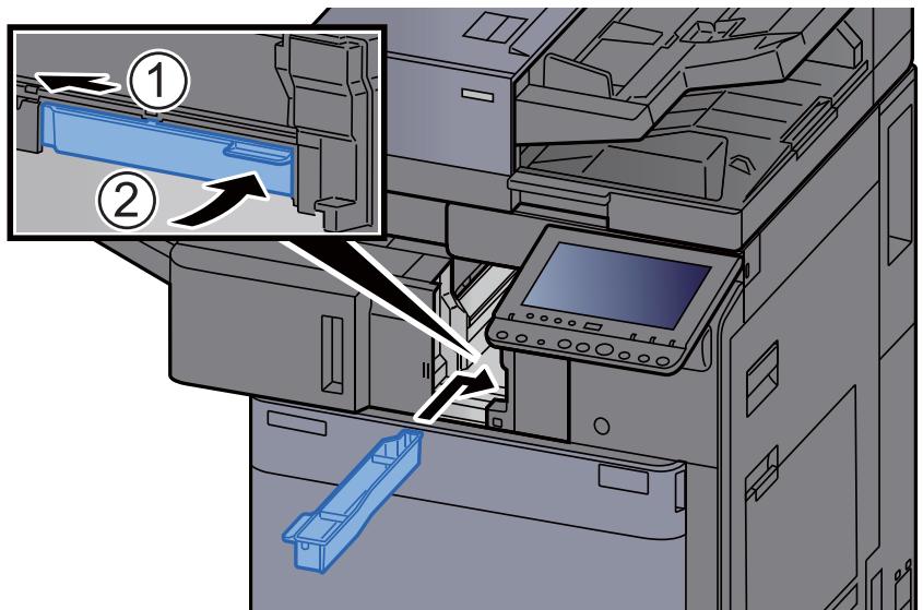 KYOCERA TASKALFA 6002I - Installer le bac de récapération de perforation. - 1
