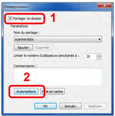 KYOCERA TASKALFA 6002I - Configurer les paramètres d'autorisation. - 1