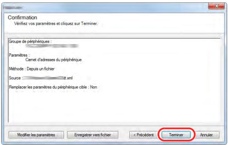 KYOCERA TASKALFA 6002I - Inscription des données du carnet d'adresses sur la machine - 7