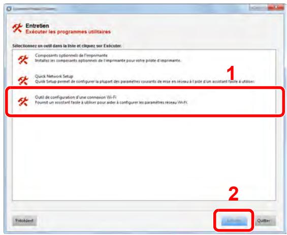 KYOCERA TASKALFA 6002I - [Outil de configuration d'une connexion Wi-Fi] > [Exécuter] - 1