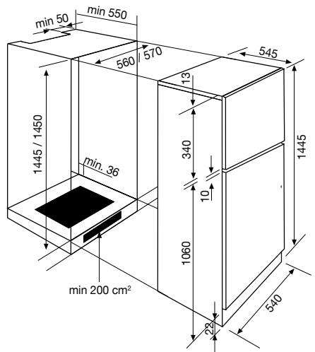 GLEM GMI203 - Compartment réfrigérateur - 3