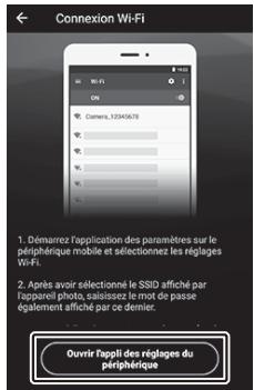 NIKON Z 50 - Z50 - Périphérique mobile : touche afficher les options. - 1