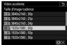 NIKON Z 50 - Z50 - Paramétrise les réglages de la vidéo accélérée. - 6