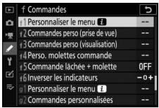 NIKON Z 50 - Z50 - Personnalisation du menu i - 1
