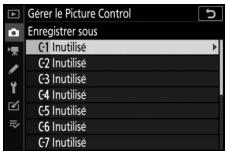 NIKON Z 50 - Z50 - Création de picture control personnalisés - 4
