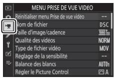 NIKON Z 50 - Z50 - Prise de vue vidéo : options de prise de vue vidéo - 1