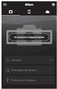 NIKON Z 50 - Z50 - Périphérique android : démarrez l'application snapbridge. - 2