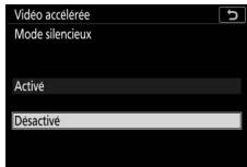 NIKON Z 50 - Z50 - Paramétrise les réglages de la vidéo accélérée. - 3