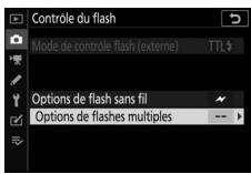 NIKON Z 50 - Z50 - : Sélectionnez options de flashes multiples. - 1