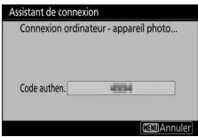 NIKON Z 50 - Z50 - Saisissez le code d'authentification. - 1