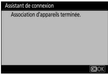 NIKON Z 50 - Z50 - Terminer le processus d'association. - 1