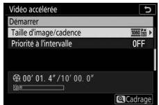 NIKON Z 50 - Z50 - Paramétrise les réglages de la vidéo accélérée. - 4
