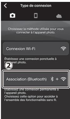 NIKON Z 50 - Z50 - Périphérique ios : démarrez l'application snapbridge. - 4
