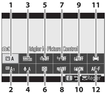 NIKON Z 50 - Z50 - Menu 1 du mode vidéo - 1