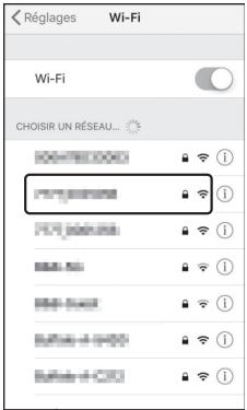 NIKON Z 50 - Z50 - Périphérique mobile : saisissez le SSID et le mot de passe de l'appareil photo. - 3
