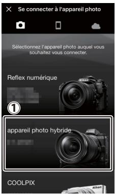 NIKON Z 50 - Z50 - Périphérique ios : démarrez l'application snapbridge. - 3