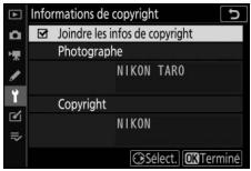 NIKON Z 50 - Z50 - Informations de copyright - 1