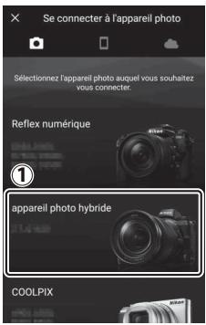NIKON Z 50 - Z50 - Périphérique mobile : démarrez l'application snapbridge. - 4