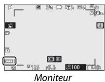NIKON Z 50 - Z50 - Niveau de charge de l'accumulateur - 1