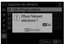 NIKON Z 50 - Z50 - Supprimez les éléments sélectionnés. - 1