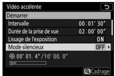 NIKON Z 50 - Z50 - Paramétrise les réglages de la vidéo accélérée. - 1