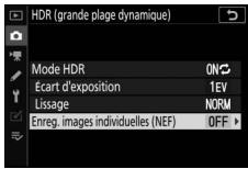 NIKON Z 50 - Z50 - Choisissez de conserver ou non les différentes vues. - 1