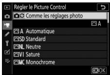 NIKON Z 50 - Z50 - Régler le picture control - 1