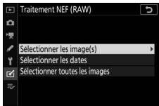 NIKON Z 50 - Z50 - Choisissez la méthode de sélection des images. - 1