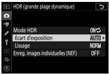 NIKON Z 50 - Z50 - Choisissez l'écart d'exposition. - 1