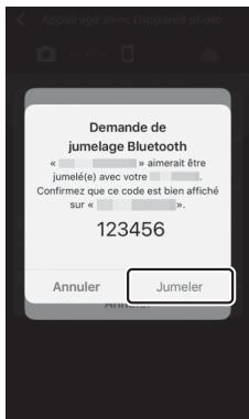 NIKON Z 50 - Z50 - Appareil photo/périphérique ios : démarrez le processus d'association des appareils. - 2