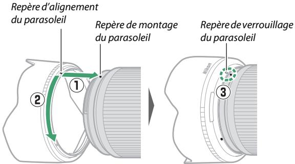 NIKON Z 50 - Z50 - Fixation et retrait du pare-soleil (en option) - 1