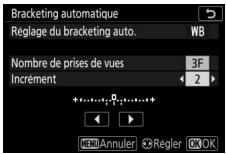 NIKON Z 50 - Z50 - Choisissez un incrément de bracketing. - 1
