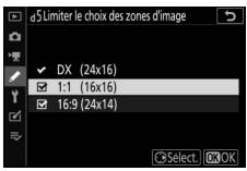 NIKON Z 50 - Z50 - D5: limiter le besoin des zones d'image - 1