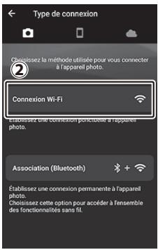 NIKON Z 50 - Z50 - Périphérique mobile : démarrez l'application snapbridge. - 5