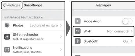 NIKON Z 50 - Z50 - Périphérique mobile : touche afficher les options. - 2