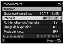 NIKON Z 50 - Z50 - Modifiez les réglages de l'intervallomètre. - 3