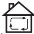 IKEA FOKUSERA (503.893.38) - Recirculation mode (see symbol - 1