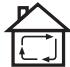 IKEA RYTMISK (703.893.42) - Recirculation mode (see symbol - 1